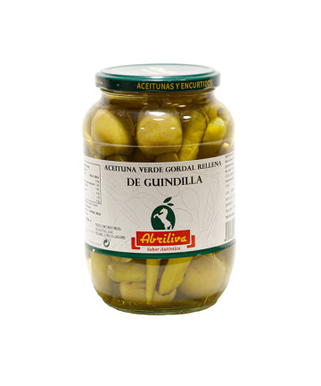 Aceituna Verde Gordal Rellena de Guindilla